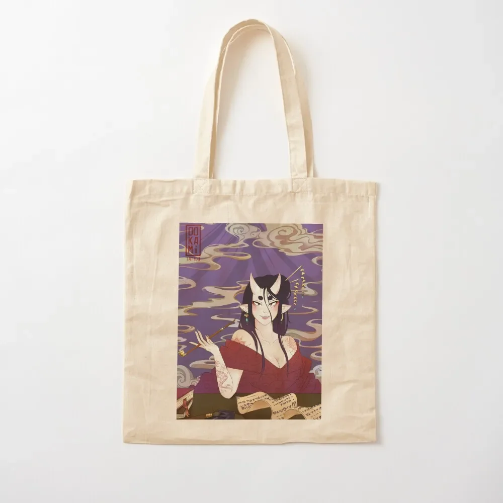 

Oni Geisha Tote Bag tote bags cloth bags sac pour femme tote bag canvas large size bags Bag