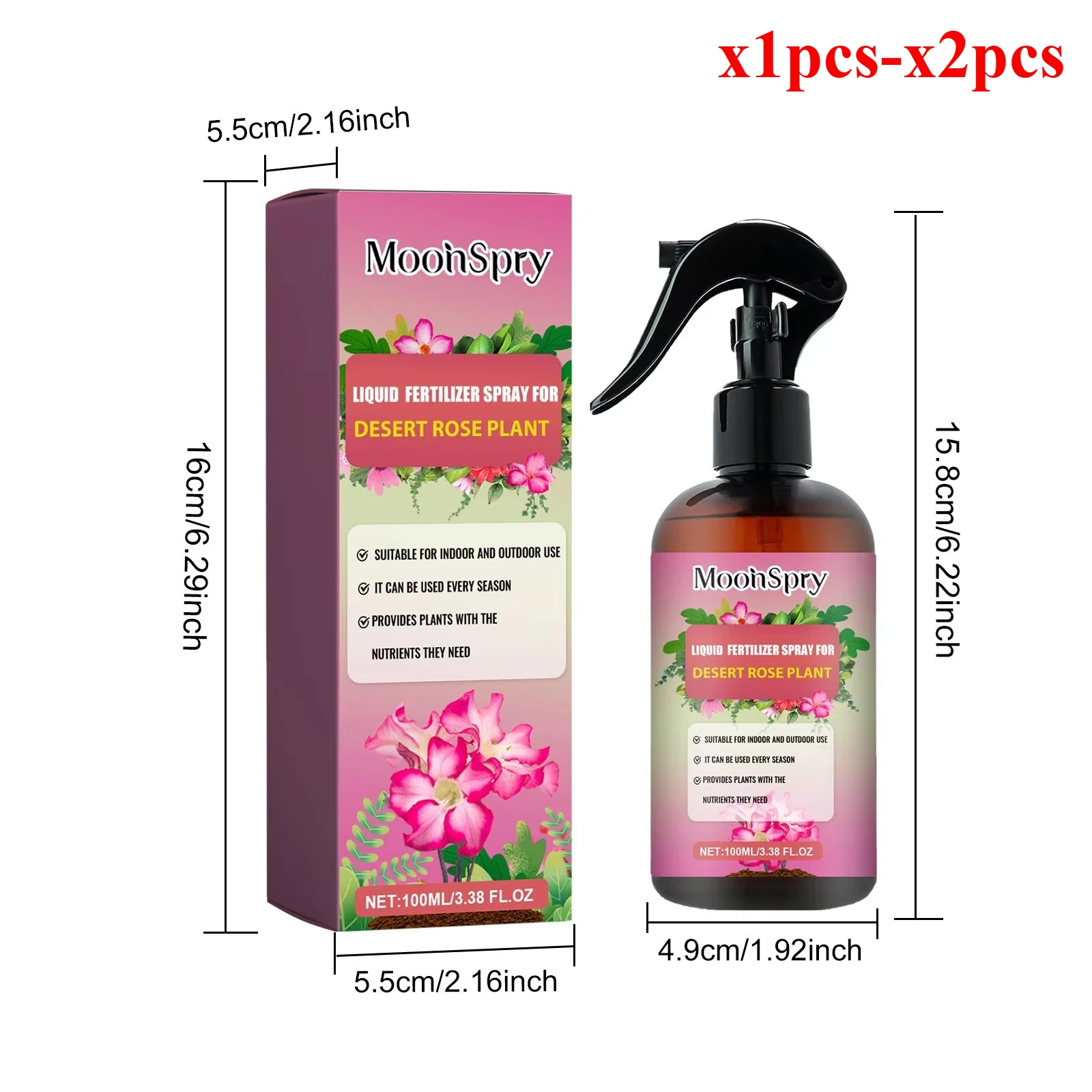 Desert Rose Fertilizer Spray; Desert Rose Special Fertilizer Soil Nutrient Seedling Strengthening Fertilizer