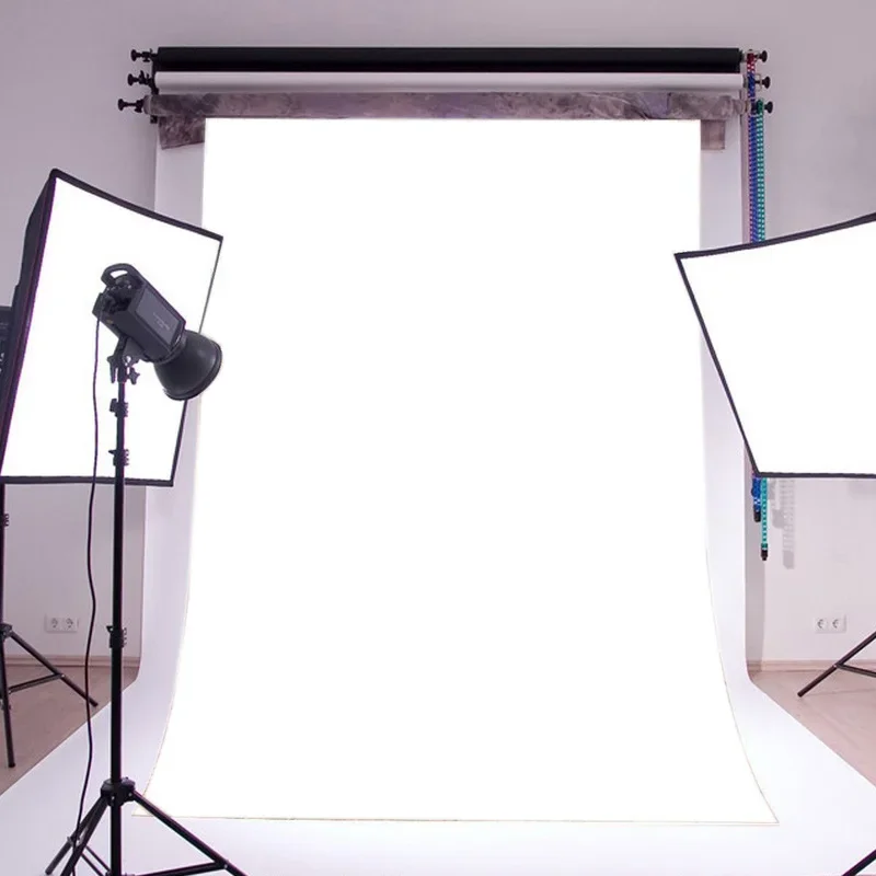 Solid Color White Vinyl Photography Background Cloth Studio Video Photo Party Background Props Backdrop 90*150cm