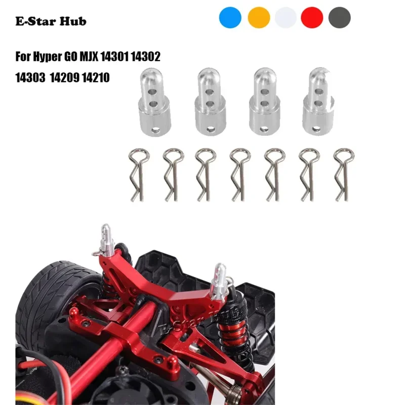 Auto Borsette Altezza Colonna per Hyper GO MJX 14301 14302 14303 14209 14210 Kit di Parti di Aggiornamento In Metallo RC Auto OP Accessori Camion Buggy