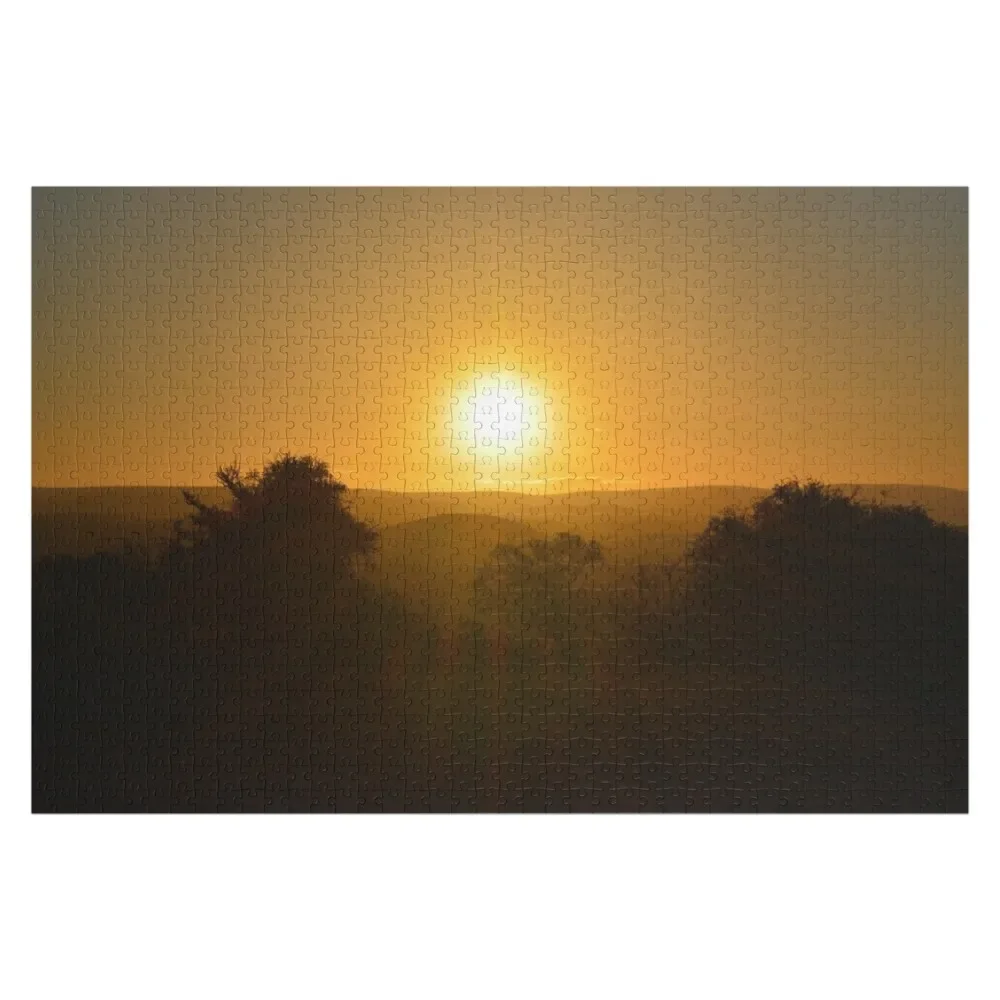 

African sunset puzzle. Jigsaw Puzzle Personalized Photo Gift Customized Picture Puzzle