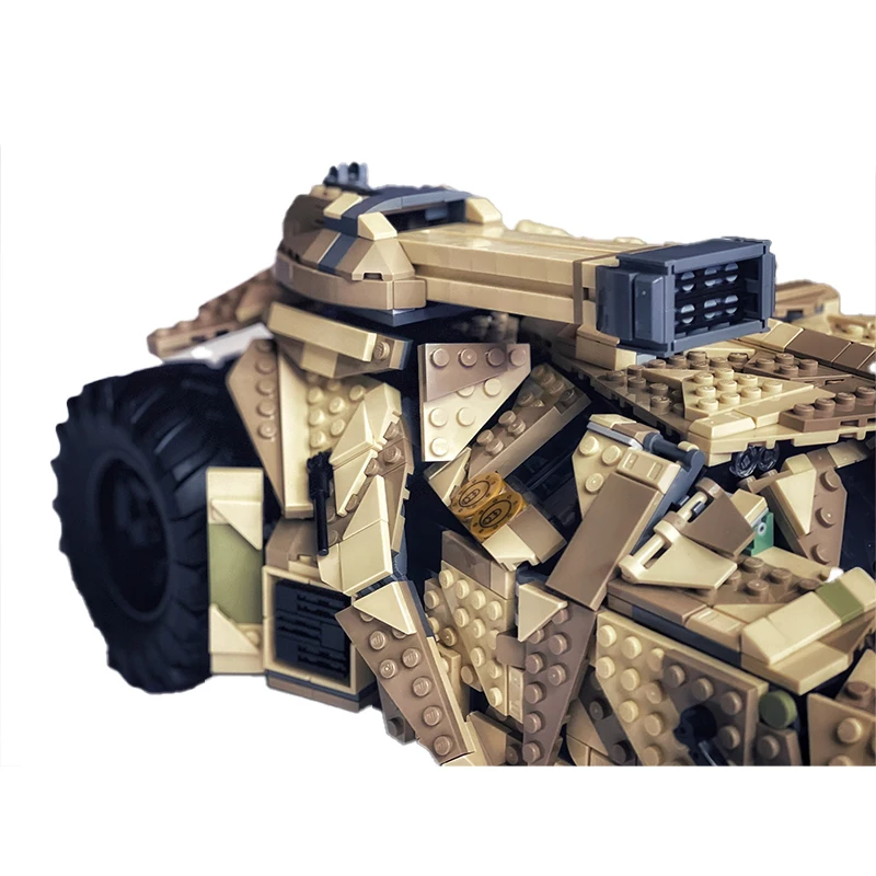 Science Fiction Film Series Camo  Bat Tumbler Chariot Building Assembly Blocks Model Bricks Display Creative Children Toy