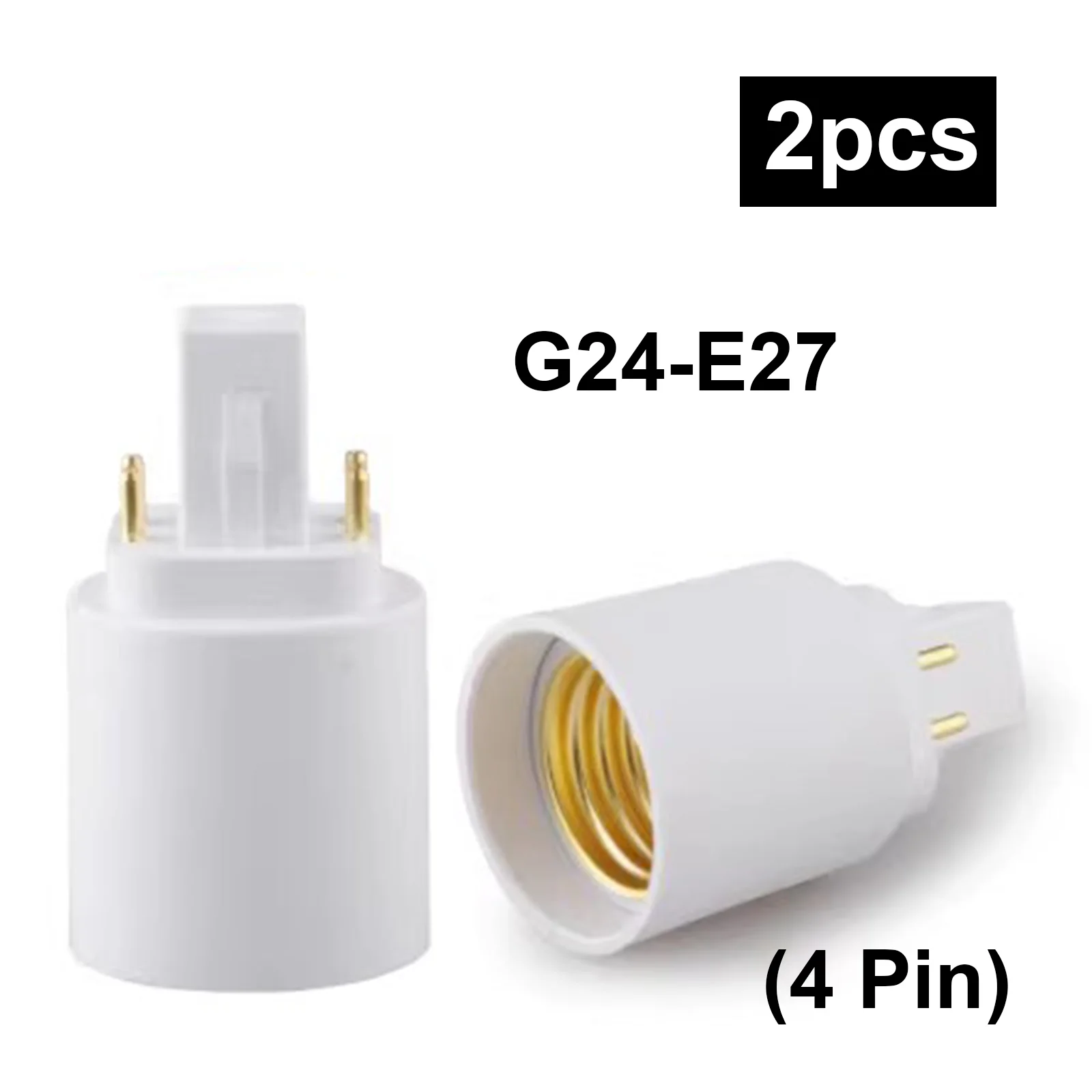 2Pcs G24 To E27/E26…