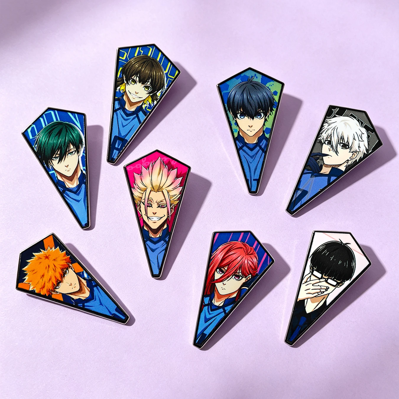 8-teiliges Anime-Cartoon-Sportjungen-Emaille-Pin-Set, Niedliche Metalldekorationen für Rucksäcke, Sammlerstücke für Fans, Souvenir – Detail 6