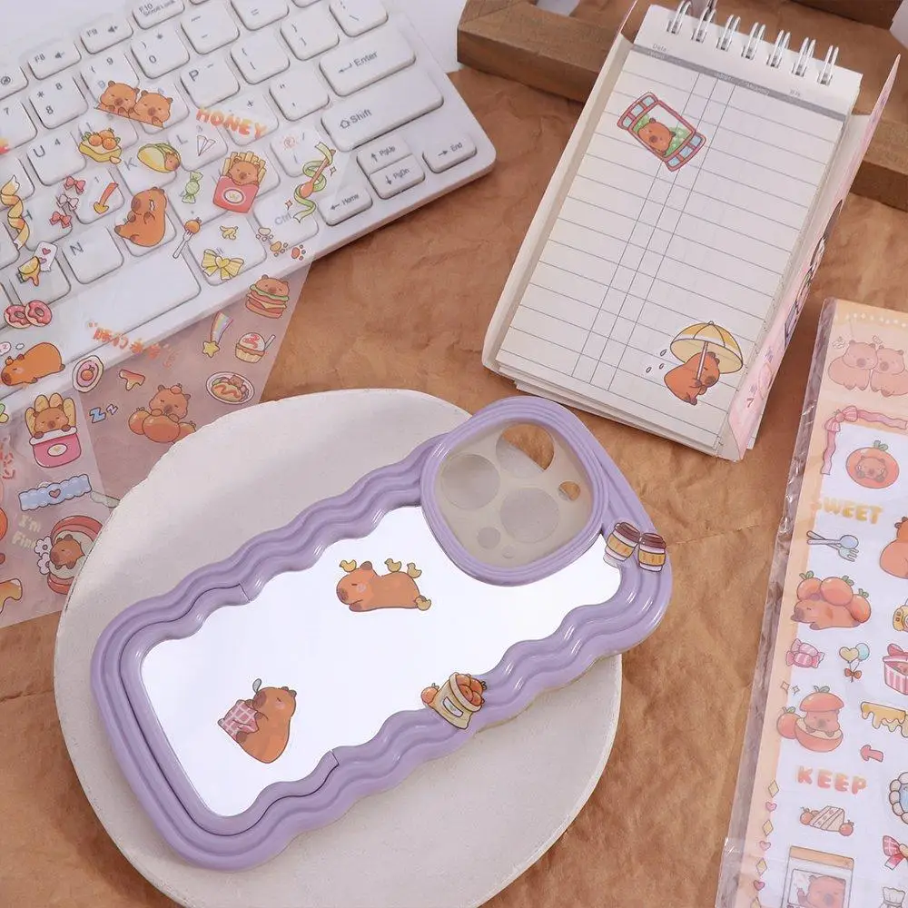 Capivara empilhamento capivara adesivos moda kawaii banho capíbara adesivos papel diy dos desenhos animados kapibara adesivo presente de aniversário