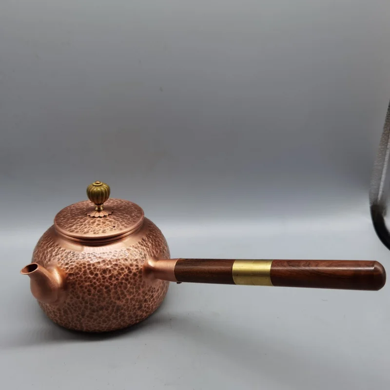 2023 New Handmade Red Side Pot Home Decoration Creative Gift Craft One Piece Dropshipping Copper Ornament