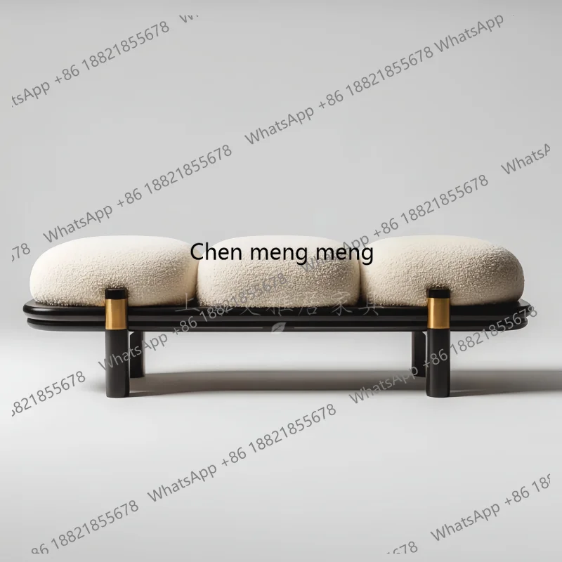 

Minimalist designer living room sofa stool creative cloakroom shoe changing stool bedroom end of bed rest bench