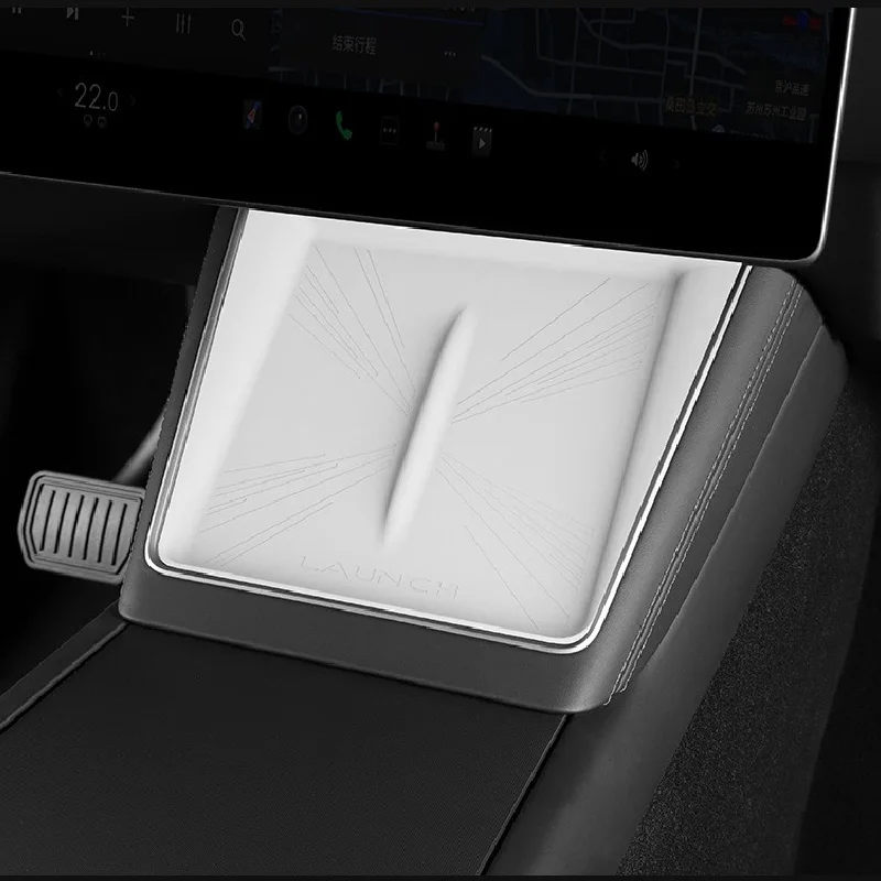 Für Tesla Neues Modell Y LAUNCH 2025 2026 Juniper Wireless Charge Pad Plaid Center Konsole Lade Rutschfeste Matte Silikon Schutz