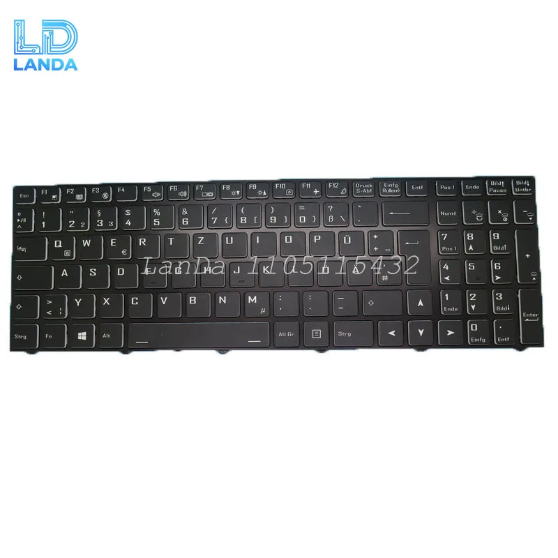 LED PER KEY Backlit NH50AC Keyboard For CLEVO X170KM CVM19N2600J4303 6-80-NH5A3-190-1 CVM19N26D0J430 6-80-X17S0-070-1 German GR