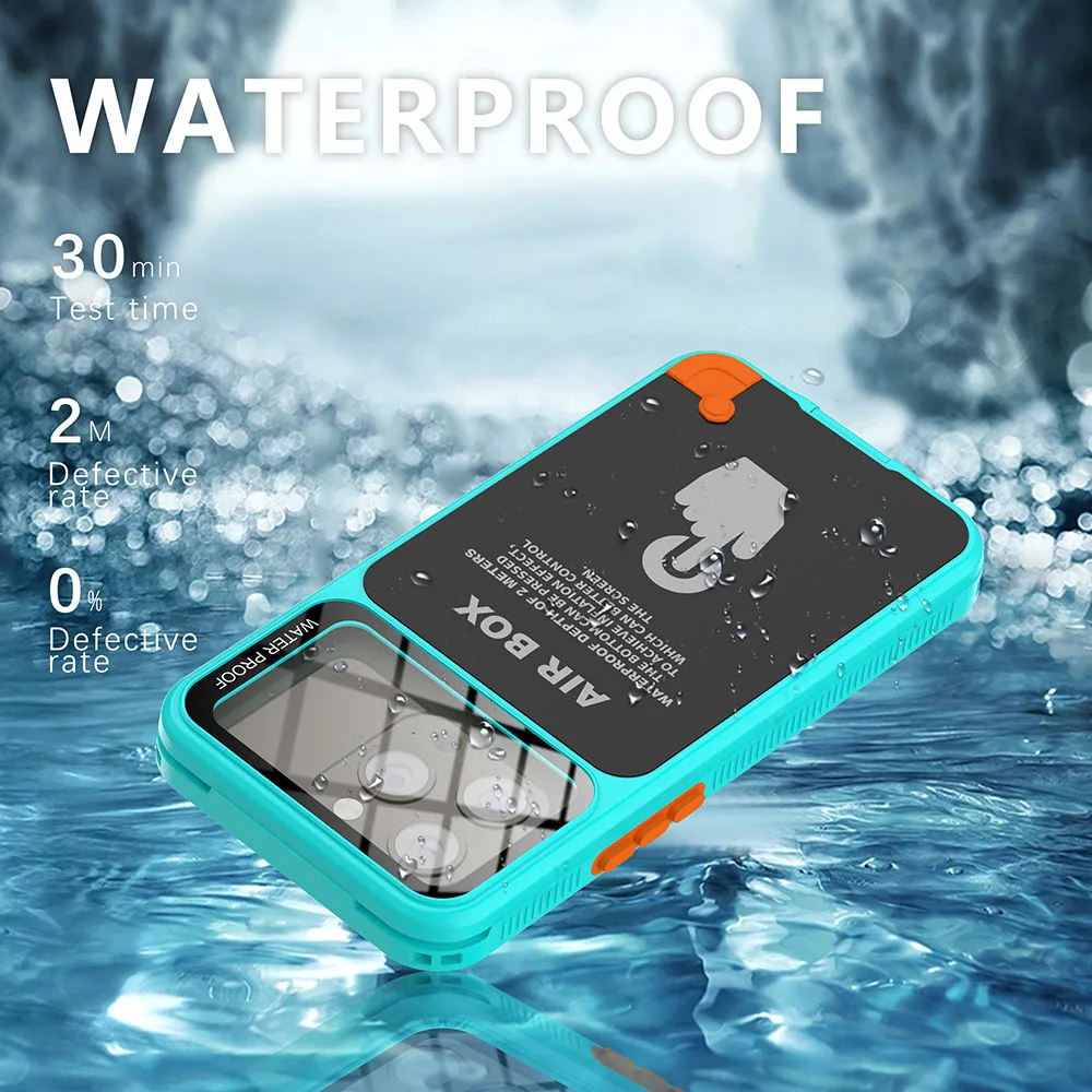 Universal 6.7 inch IP68 Waterproof Case For IPhone 15 14 13 12 Pro Max Diving Underwater Swim Outdoor Sports 3 Meter DropProof