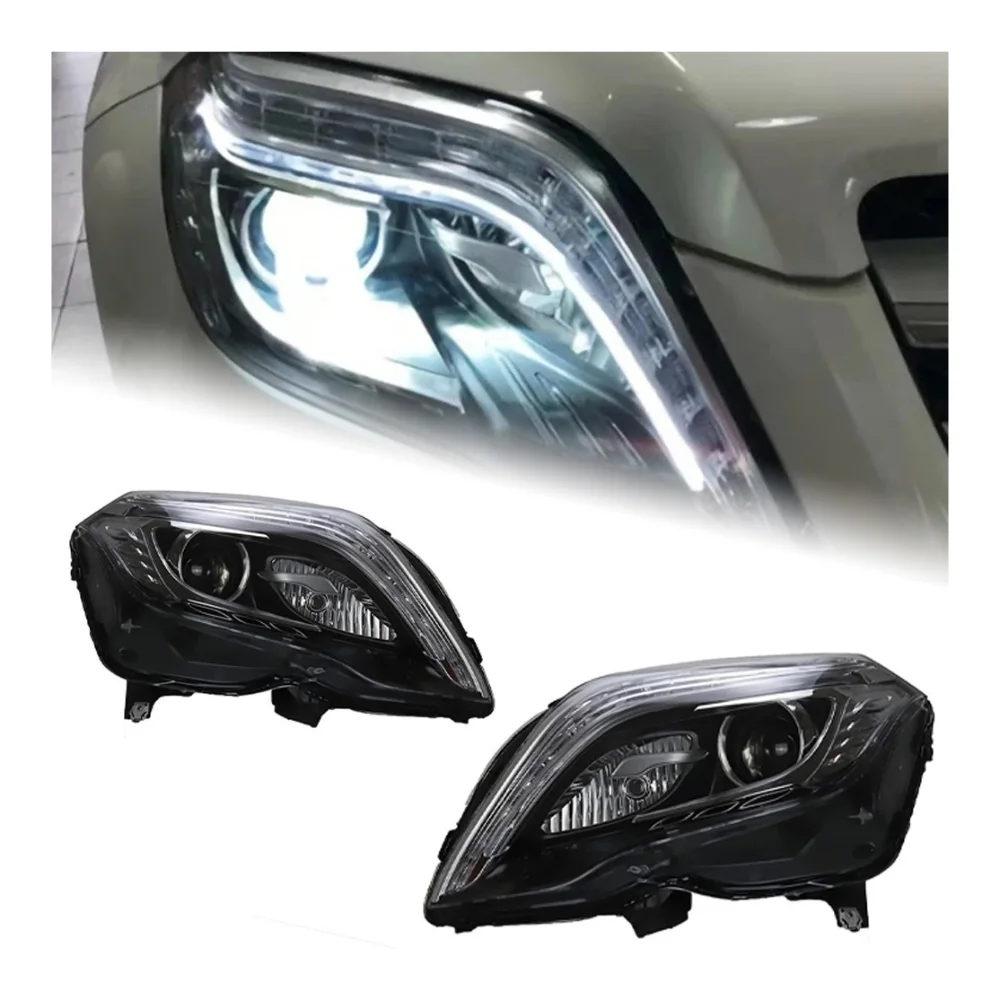 

For Benz GLK 2013-2015 X204 LED Auto Headlight Assembly GLK200 GLK260 Upgrade High Configure Signal Lamp Accessories Car Lights