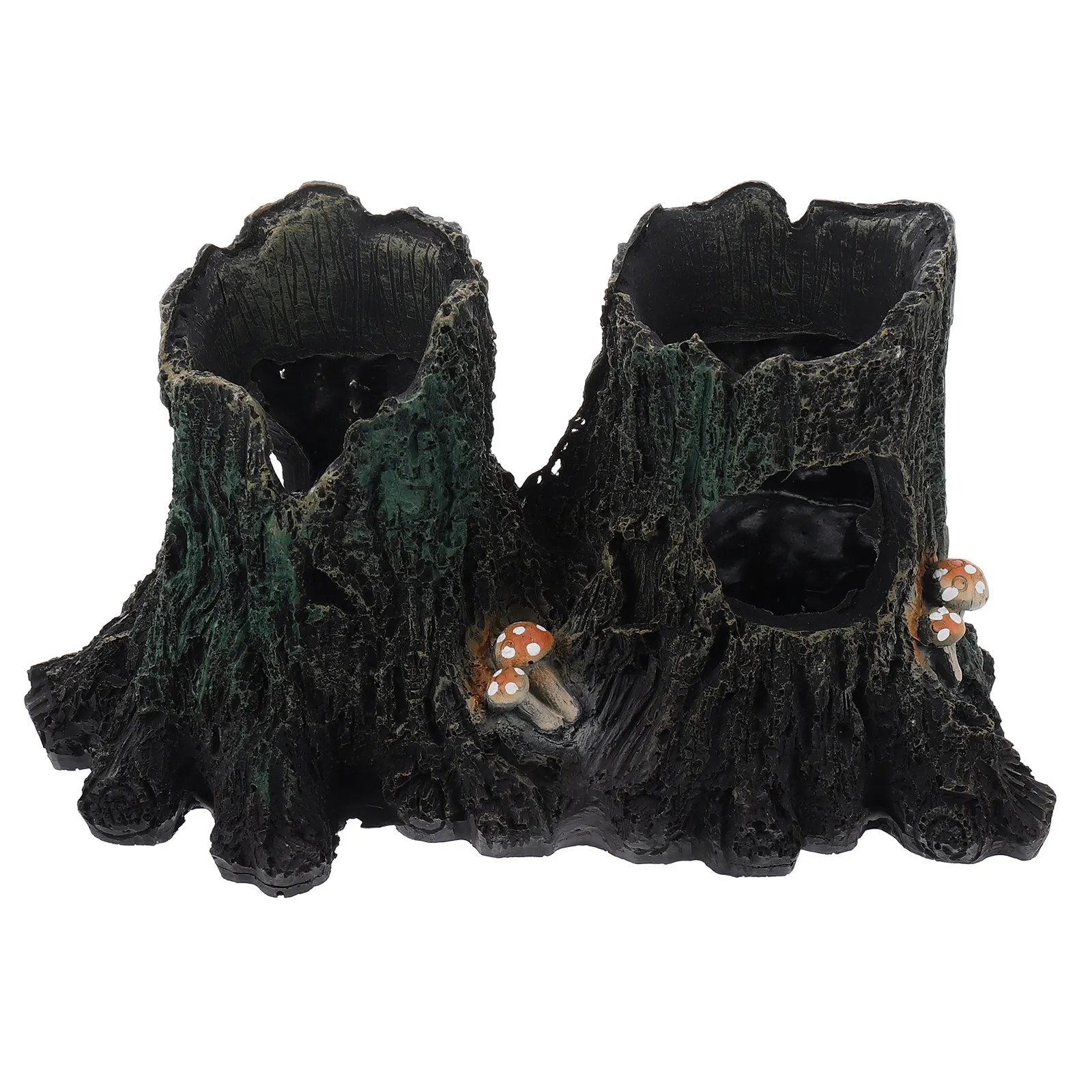 Resin Reptile Cave Hideout Safe Shelter for Turtles Lizards Spiders Gecko Habitat Suitable for Terrariums and Pet Stores