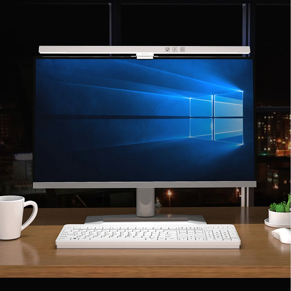 

1pc Led Laptop Screen Computer Monitor Lamp Eye-Protection Adjustable Blue Filter Hanging Light For Desktop Night Light