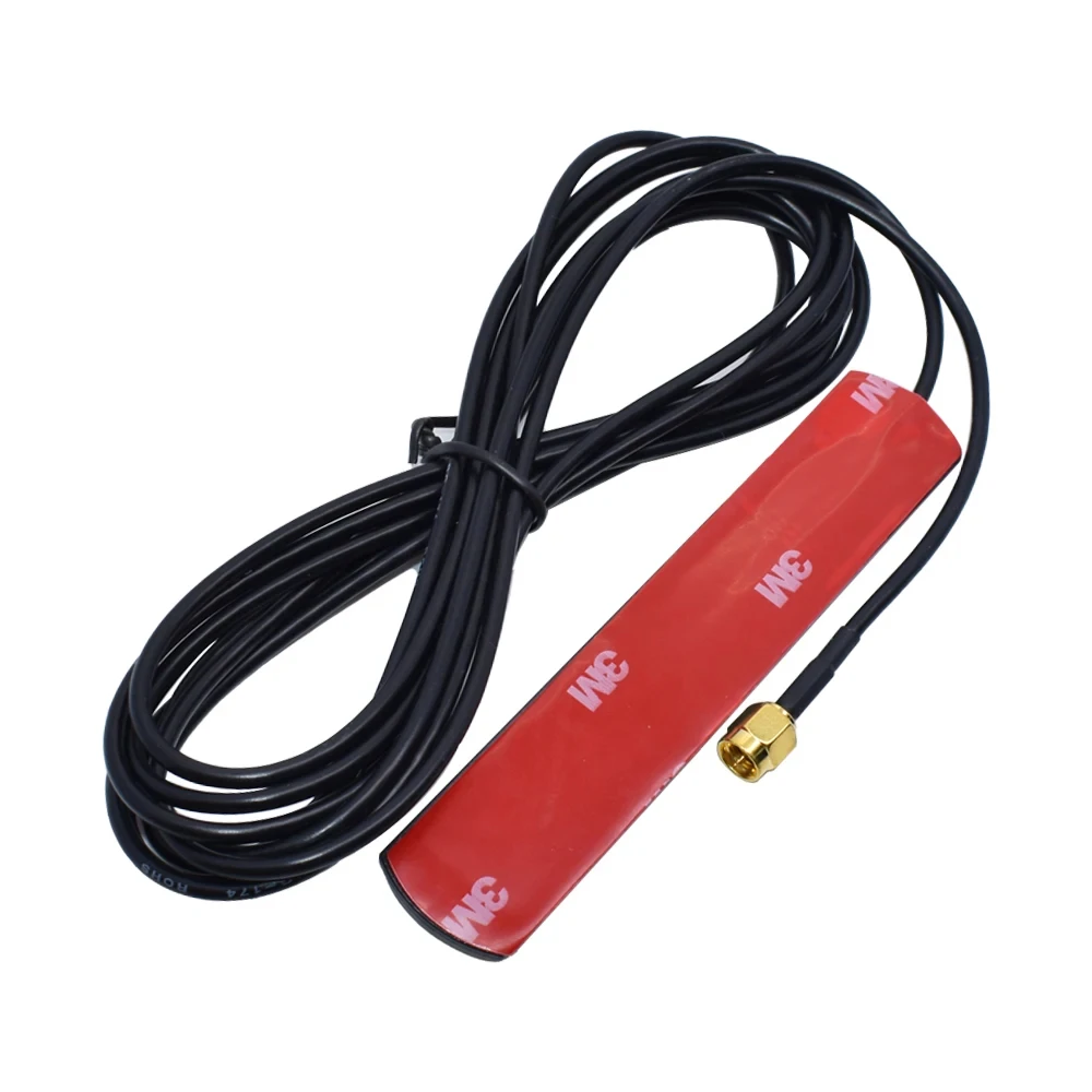 GSM GPRS 3G Car Antenna Patch antenna RG174 SMA Adhesive Type 2.5DBI 850MHZ/900MHZ/1800MHZ/1900MHZ 3000mm