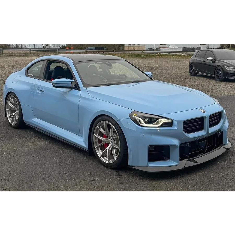 

Для BMW M2 G87 2021+ Накладки на пороги из сухого карбона, сплиттеры бампера, боковые юбки, накладки на пороги, боковые панели, автомобильные аксессуары, обвес