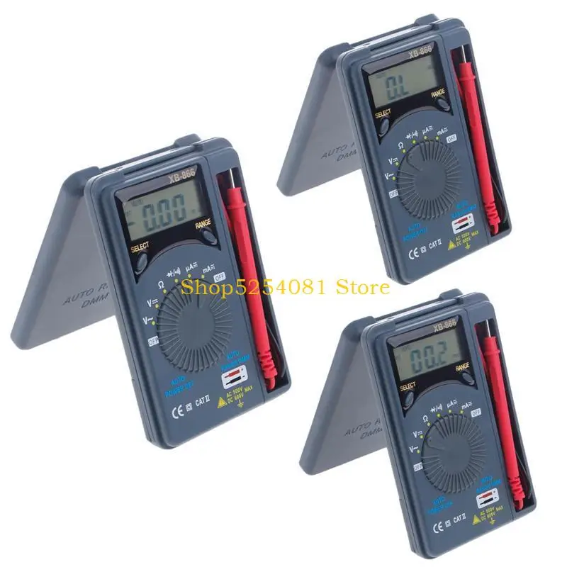 AXYC XB866 Mini Auto LCD Voltmeter Tester Tool AC/for DC Pocket Digital Multime