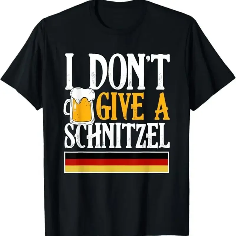 I Don't Give A Schnitzel German Beer Wurst Funny Oktoberfest T-Shirt