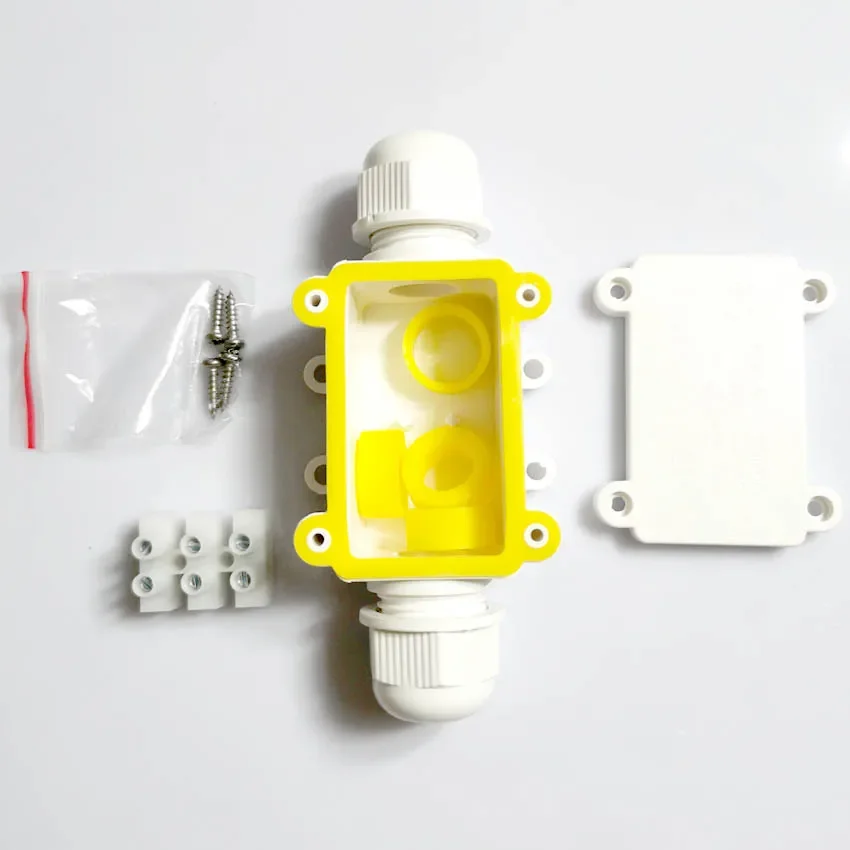 IP68 Waterproof Junction Box 2 Way 3 Way 6-12mm Connector Gland Electrical 24A 450V Sealed Retardant Outdoor Waterproof Box IP6