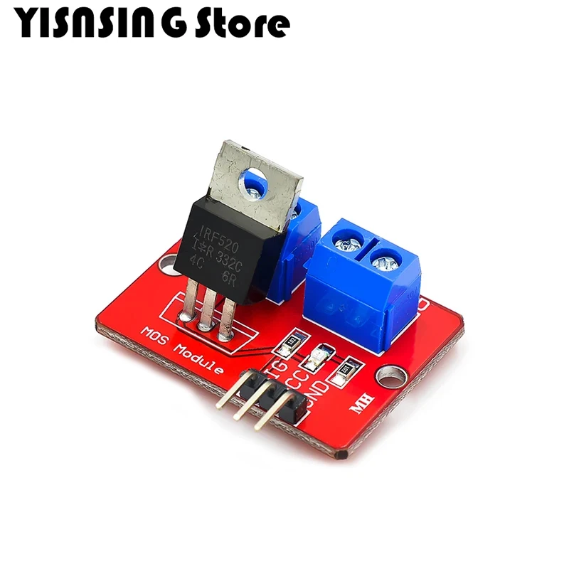 10pcs IRF520 MOS Driver Module PWM Dimmer 0-24V Top Mosfet Button IRF 520 For Arduino MCU ARM Raspberry pi