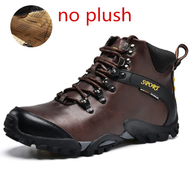 New Road Track 2022 Men Snow Boots Waterproof Men Footwear Winter Ankle Boots Fur Breathable Men Winter Shoes 3 Colors