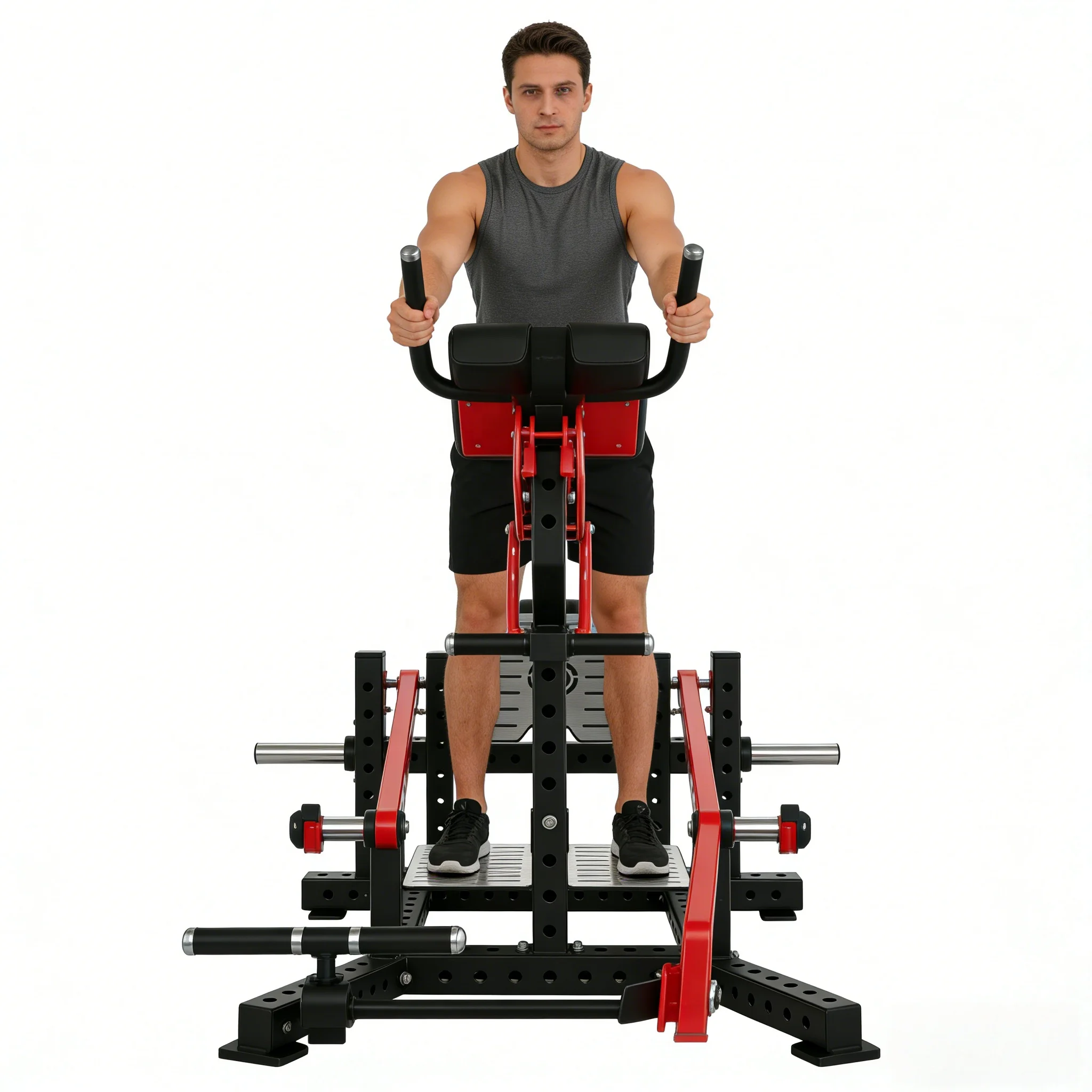 Professional Steel Plate Loaded Adjustable Abdominal & Chest Muscle Trainer for Bodybuilding Comprehensive Gym Fitness Equipment