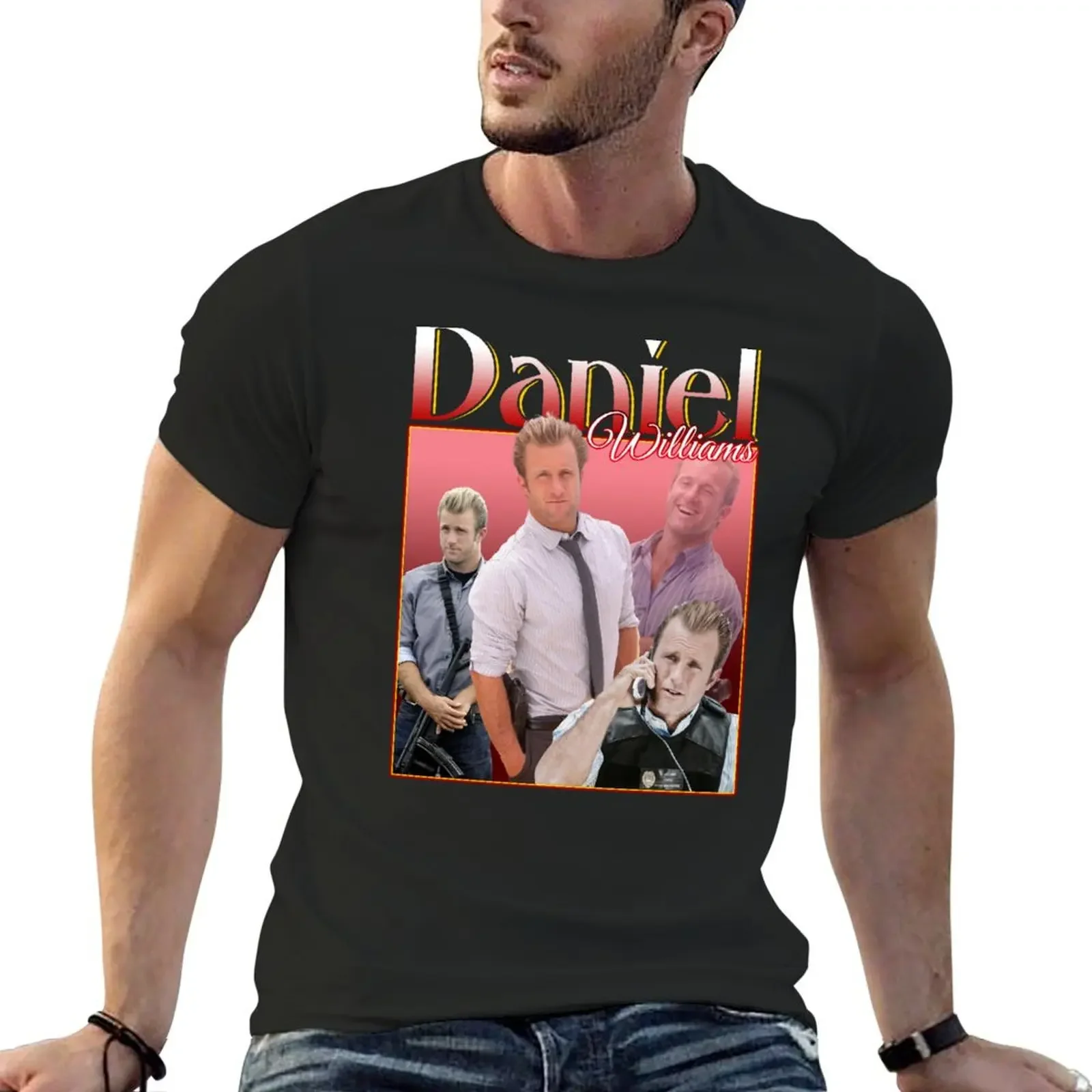 

Hawaii Five 0 Daniel Williams Vintage T-Shirt anime tshirt graphic tee shirt vintage clothes blacks mens workout shirts