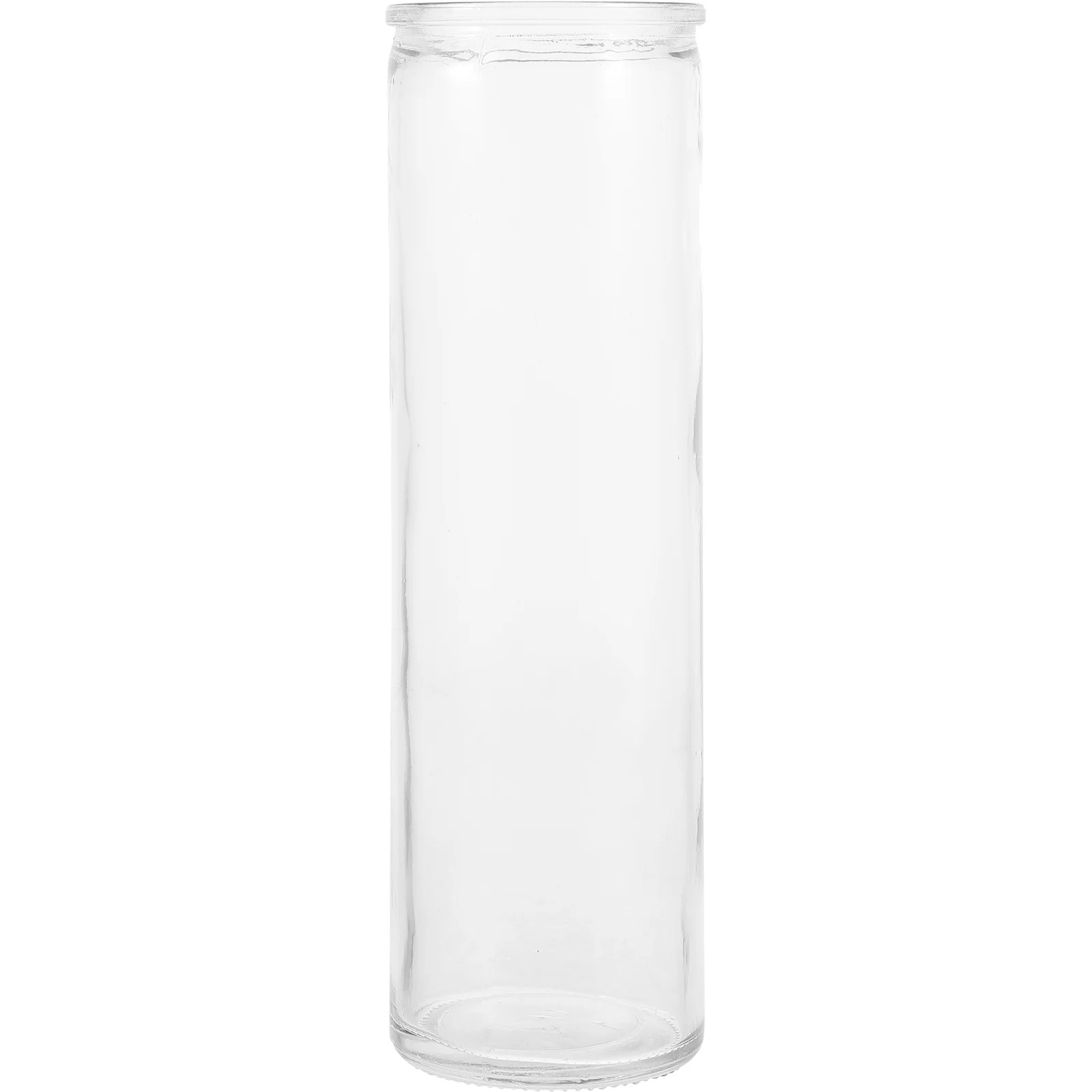 

Glass Transparent Cylinder Cup Durable Sturdy Table Decoration Clear Glass Tealight Holder Votive Cup