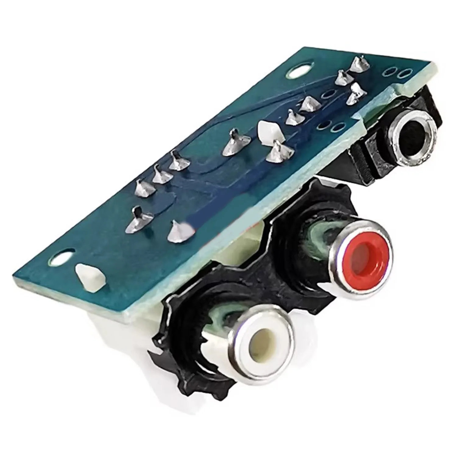 3.5Mm Stereo Jack Audio Hoofdtelefoonaansluiting En Dual Rca R/L Socket Ingang Naar XH2.54-3P Output Adapter Kleine Board Afgeschermde Kabel