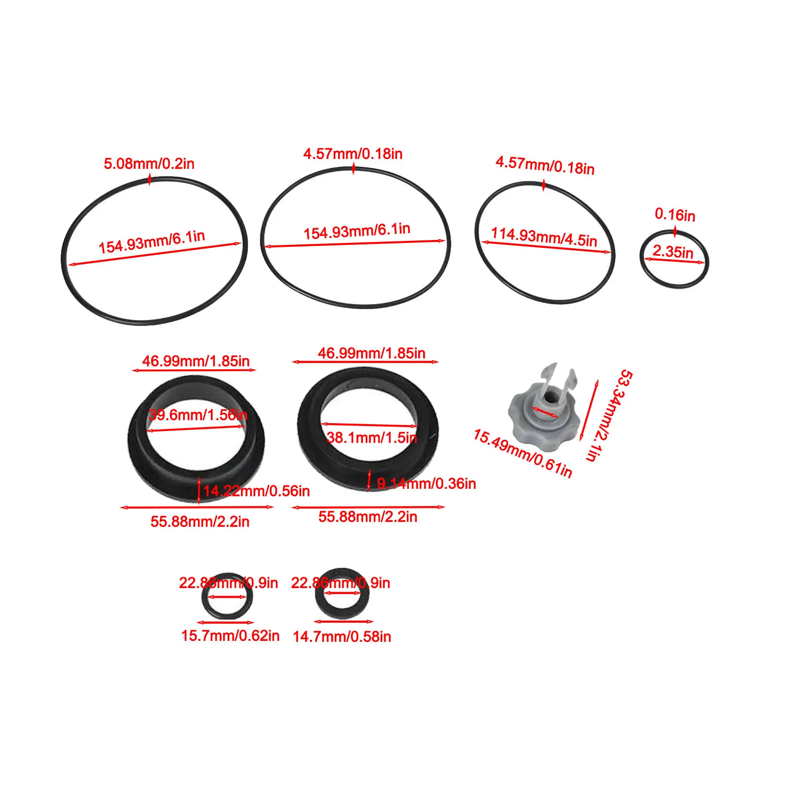 

Комплект для замены насоса с песчаным фильтром для бассейна, совместимый с Intex, включая крышку клапана, клапан выпуска воздуха и уплотнительные кольца