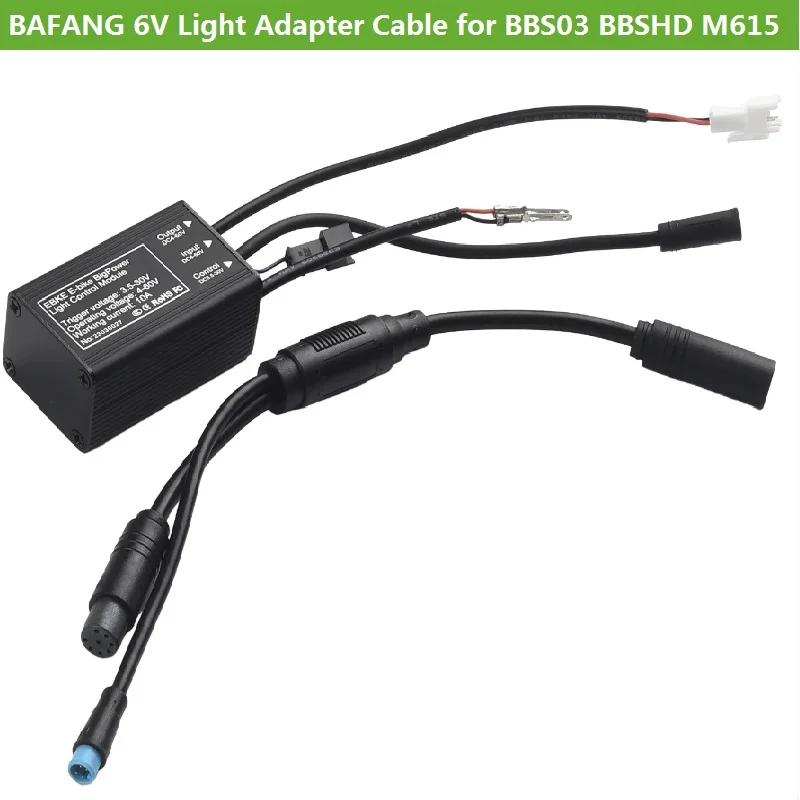 BAFANG 6V Light Adapter Cable for BBS03 BBSHD M615 G341 Mid-Motor E-bike Control Signal Wire