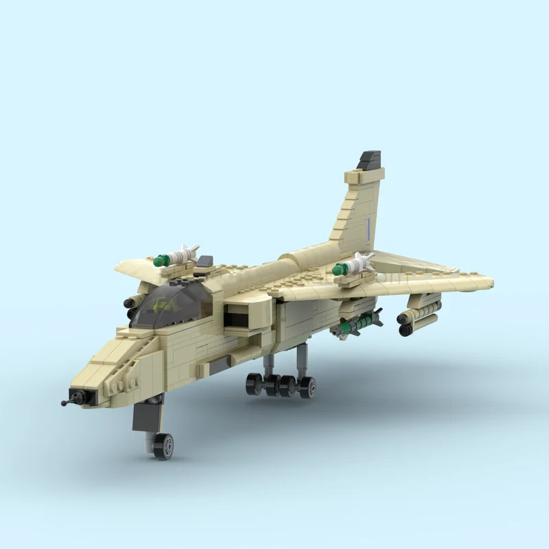 938 Uds. MOC RAF Sepecat Jaguar Guerra del Golfo bloques de construcción educación creativa educativo resolver el problema arriba juguete para regalo de Navidad