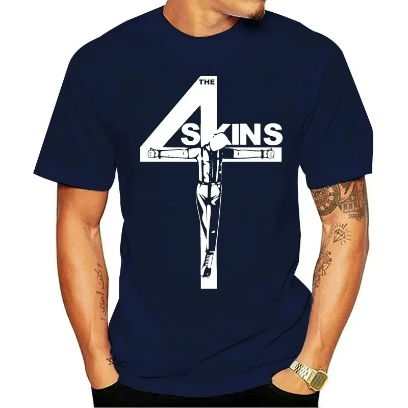 Camiseta The 4 Skins Oi, camiseta Punk Streetpunk 4 Skins para hombre, camiseta de verano para hombre, camiseta de marca, ropa de calle de moda informal