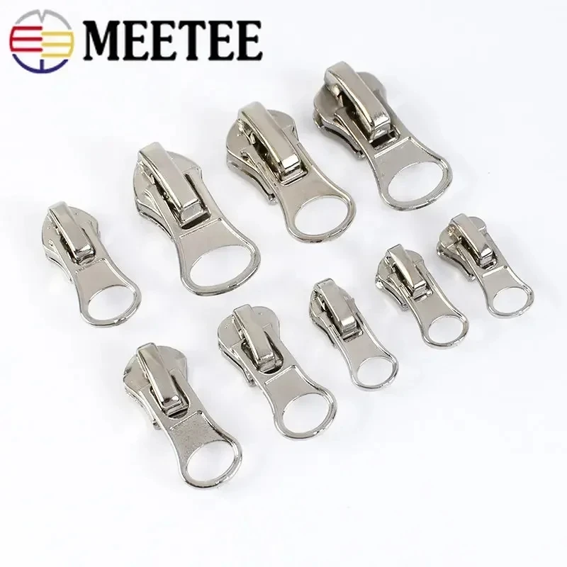 

10/20Pcs 3#5#8# Zipper Slider For Metal Resin Nylon Zip Auto Lock Zippers Puller Head Bag Luggage Garment DIY Sewing Accessories