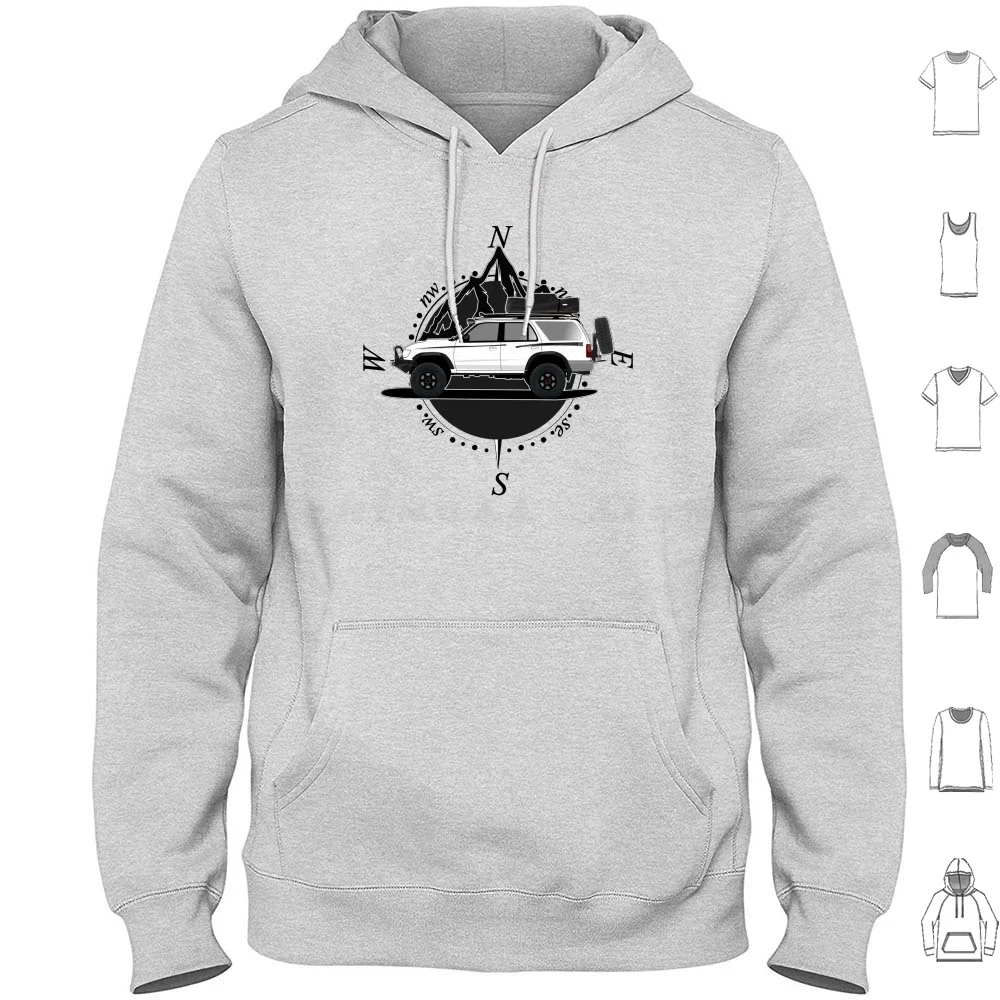 3rd Gen 4runner Hoodie Cotton Long Sleeve 4runner 4x4 Yota Off Road Tacoma Trd Vintage 4 Runner Tundra Camry Land