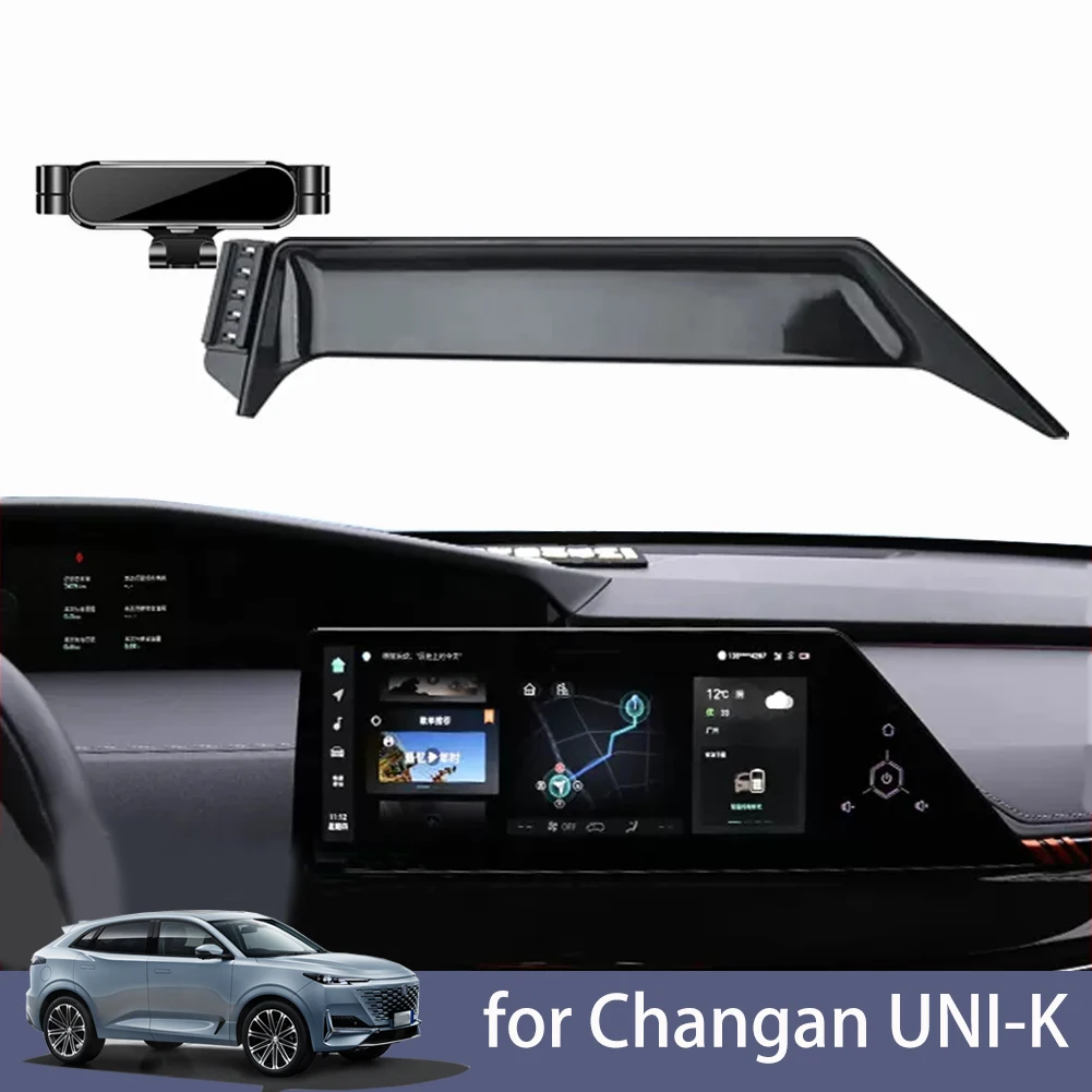 

for Changan UNI-K UNIK Car Mobile Phone Holder Central Control Display Screen Mount Gravity Bracket Stand Accessories