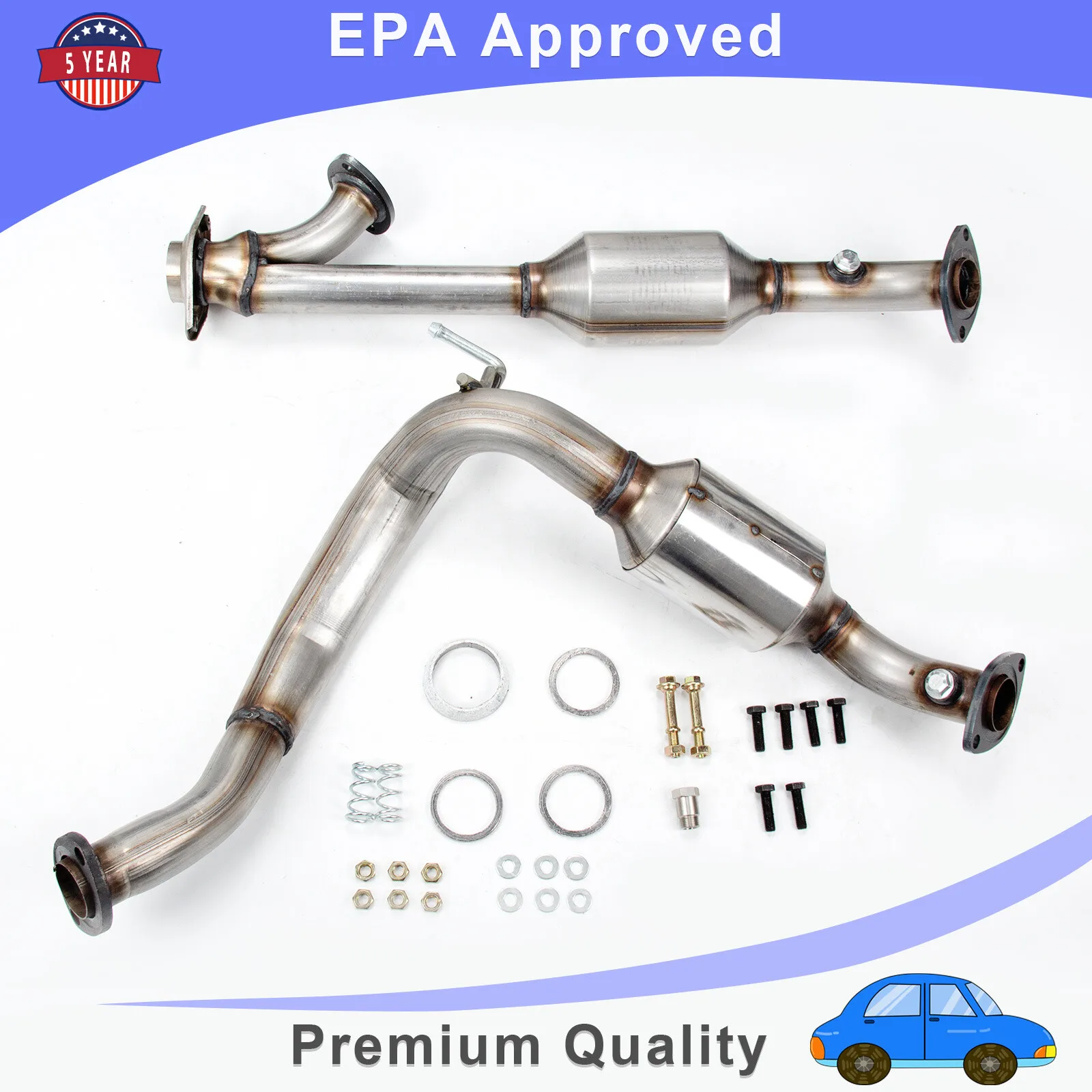 

Комплект каталитических нейтрализаторов для Toyota 4Runner 4.0L 2003-2012 годов выпуска, сторона водителя и пассажира