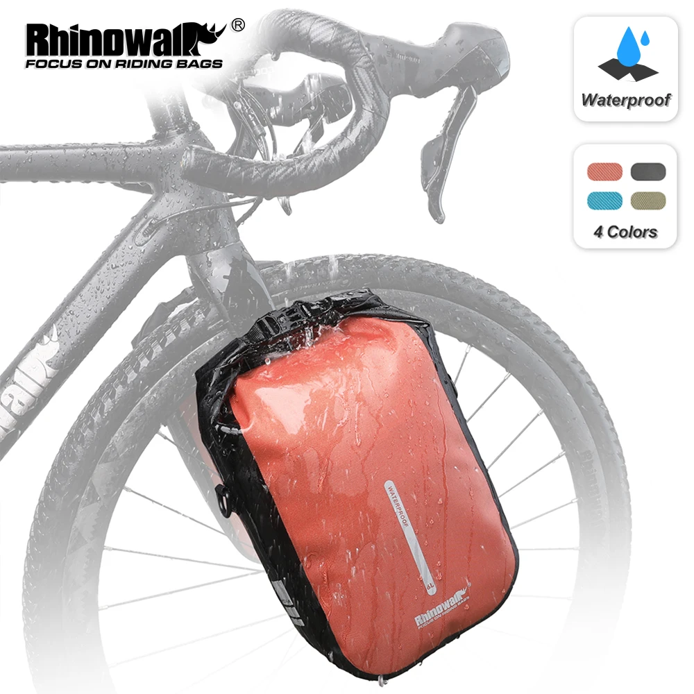 Rhinowalk Bicycle Front Fork Bag Quick Release Waterproof 4L-6L Pack For MTB Road Bike Scooter Cycling Shoulder Bag Storage Bag