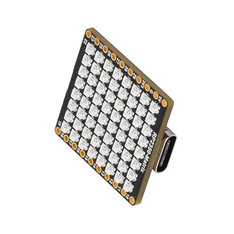 Scheda micro-sviluppo a matrice LED 3CGRO-RP2350 8X8 con sensore a sei assi QMI8658 integrato