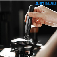 JUSTINLAU Coffee Needle Stirrer Coffee Distributor WDT Tool Espresso Distribution Tool Adjustable Range Magnetic Storage
