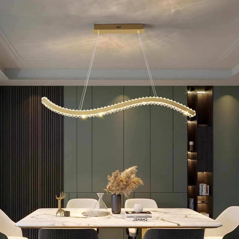 Huisdecoratie Hanglampen, Luxe Kristallen Woonkamer Kroonluchter, Eetkamer Hanglamp, Plafondlamp, Binnenverlichting