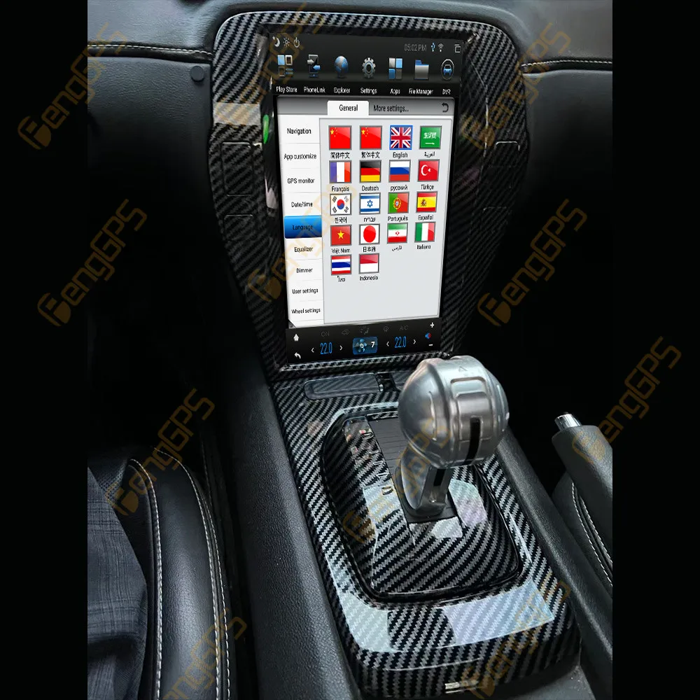 For Chevrolet Camaro 2010 - 2015 Android Car Radio Multimedia Player GPS Navigation Audio Video Head Unit  Tesla Vertical Screen