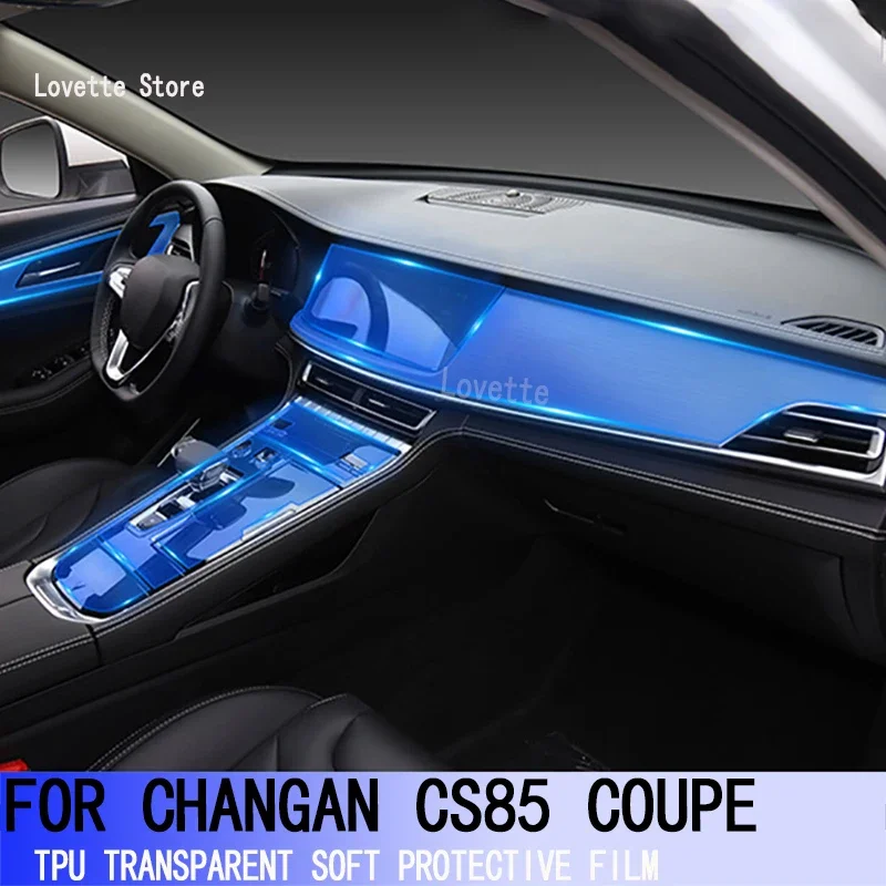 

Protective Film Transparent For CHANGAN CS85 COUPE 2021-Present Anti-scratch TPU Car Interior Gear Dashboard Accessories Sticker