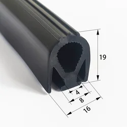 1m Use Food Grade Extrude Black Heat resistant Cold resistant E type Steamer Oven Door Protection Silicone Seal Strip