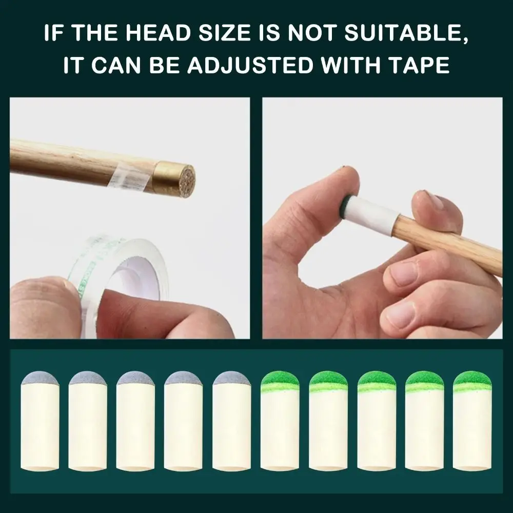 

Big Head Billiards Protective Sleeve Billiard Cue Head Billard Cue Pool Tips Snooker Billard Soft Kit Billiard Replacement