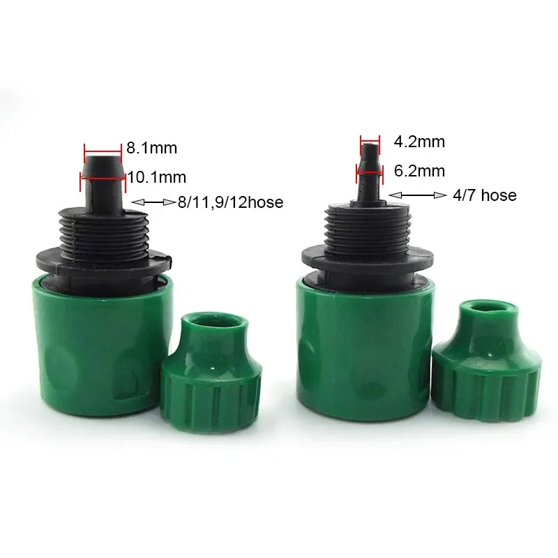 1-20PCS 4/7mm 8/11mm Hose Barbed 4/7 Hose Quick Connectors Garden Water Tap Water Drip Irrigation Hose Coupling Gardening Tools