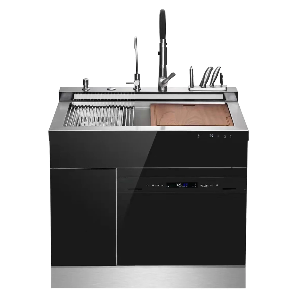 Custom Stainless Steel Smart 3-in-1 Built-in Dishwasher Kitchen Integrated Sink