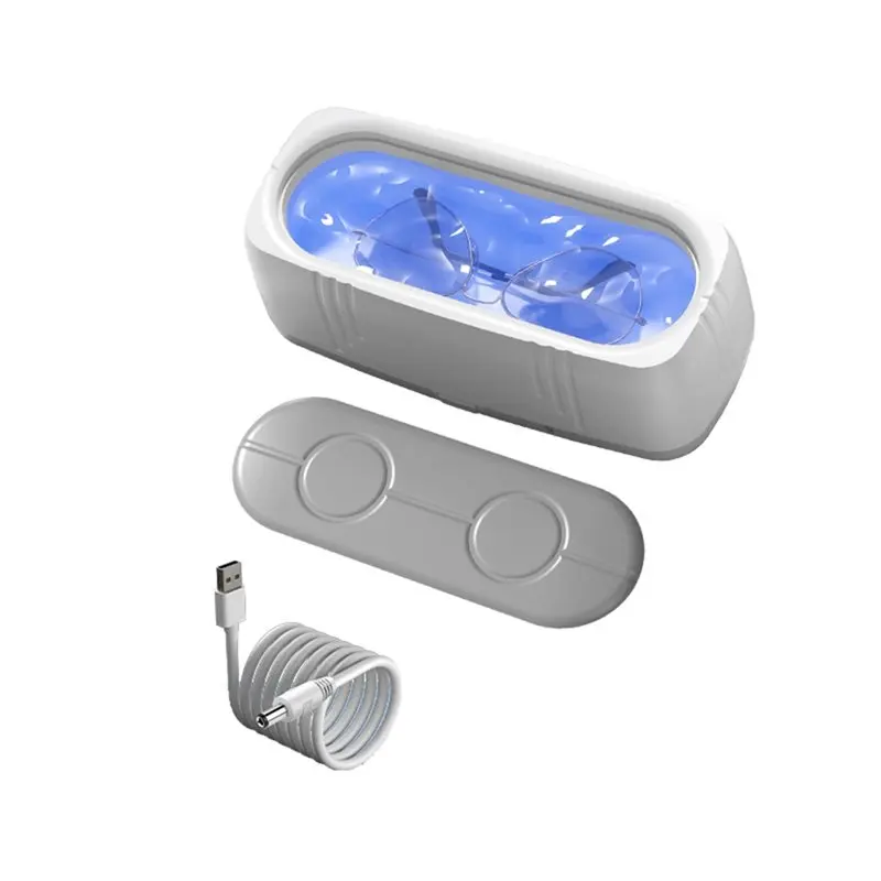 TAIGH-Fully Automatic USB 360° Cleaning Glass Blue Light Irradiation Jewelry Cleaner Multifunctional Dirts Removal