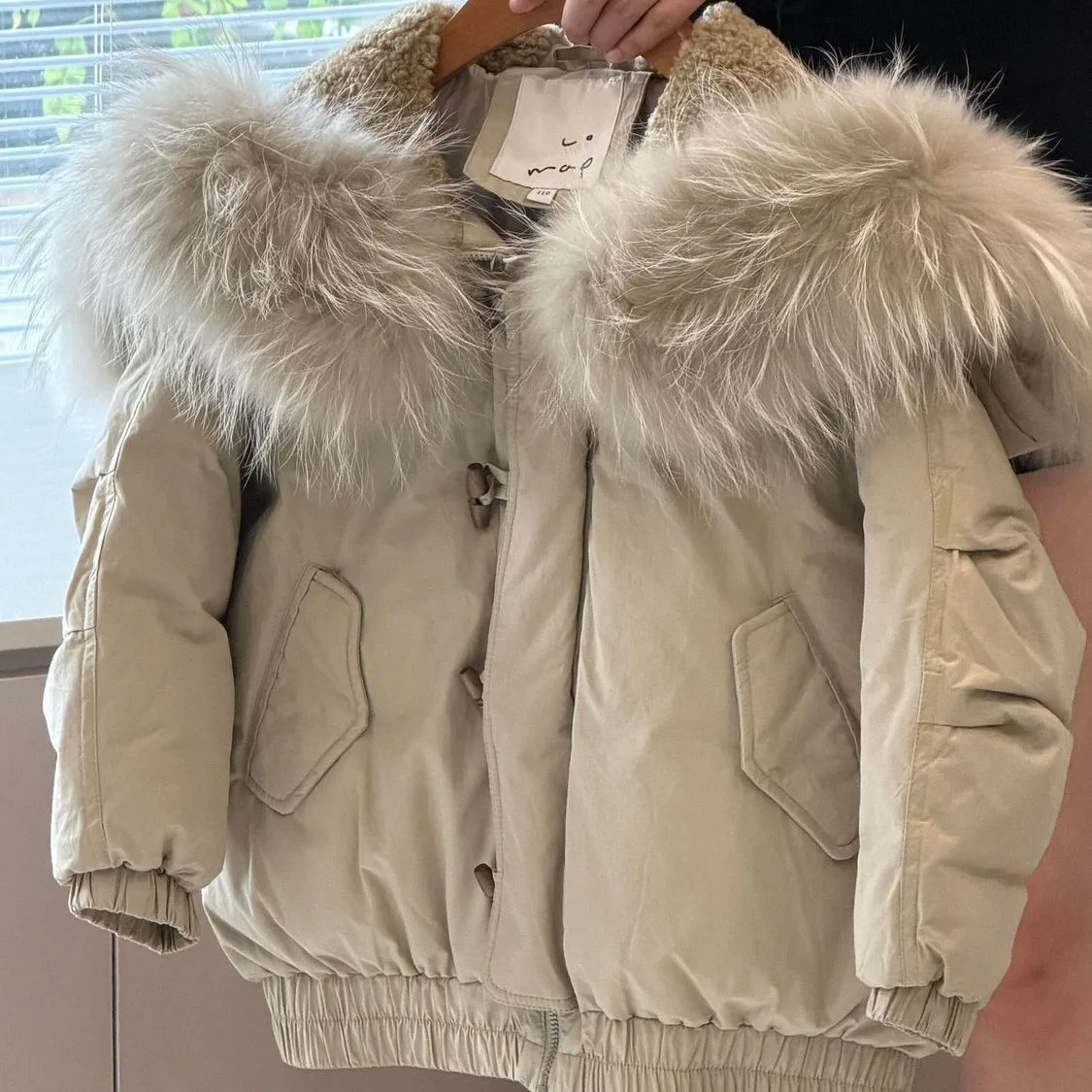 

New Children's Cotton Jacket Winter Boys' and Girls' Warm Coat Thickened Wool Collar 120-170cm