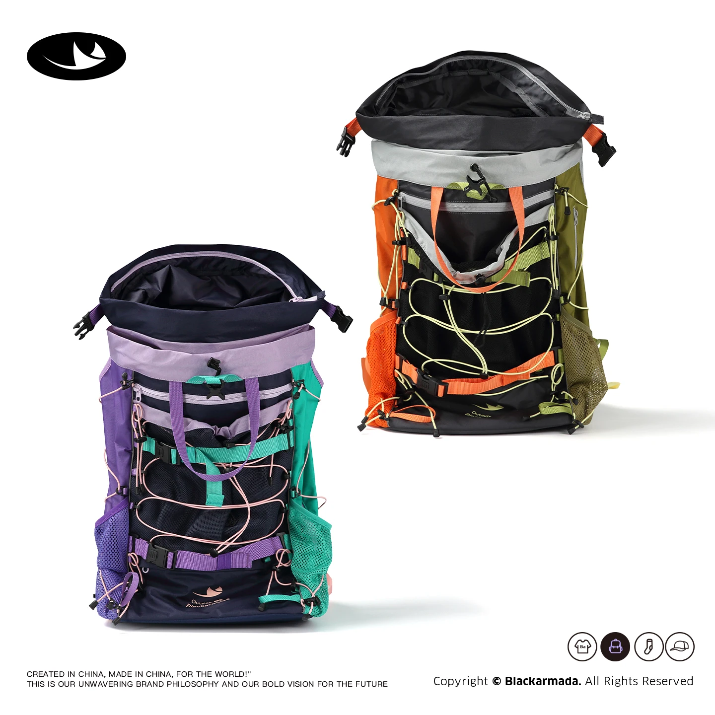 Multifunctional 30L Outdoor Climbing Backpack Suspension Load Bearing Waterproof Nylon Rucksack for Hiking Camping Travel