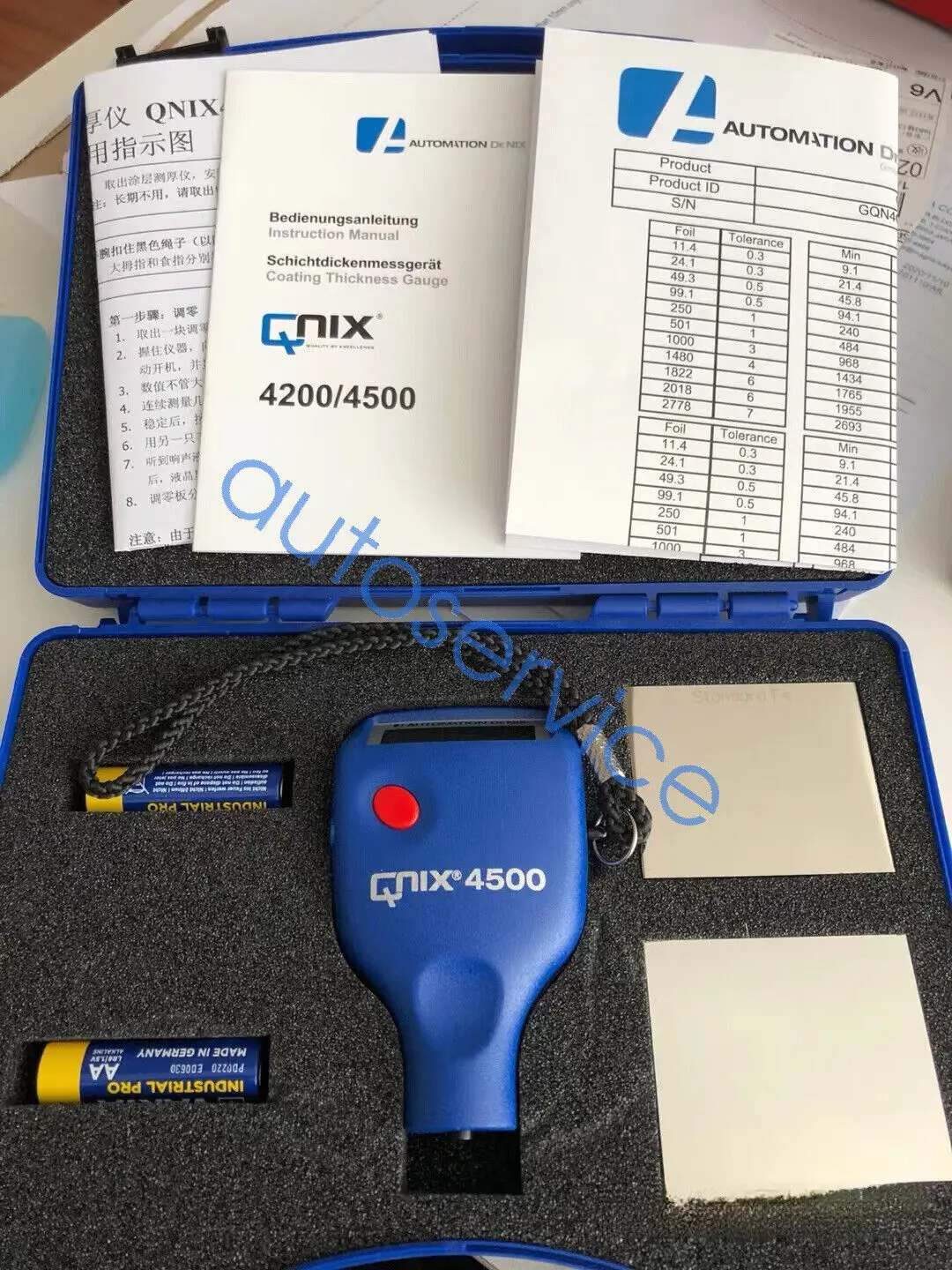 New Quanix Paint Meter/Gauge Qnix QNIX-4500 New 4500 (Fnf 120Mil) By  #